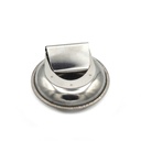 Stainless Steel  Palette Cup With Screw On Lid and Clip  (Double) - 2 1/4" Diameter x 1" Height