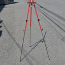 51" Red Steel Tripod Easel