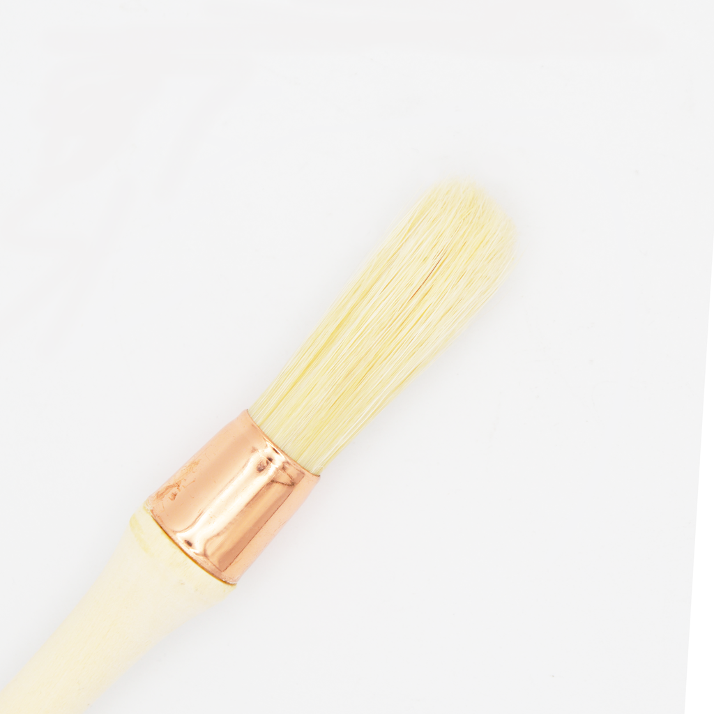 White Hog Bristle Sash Brush - 3/4"