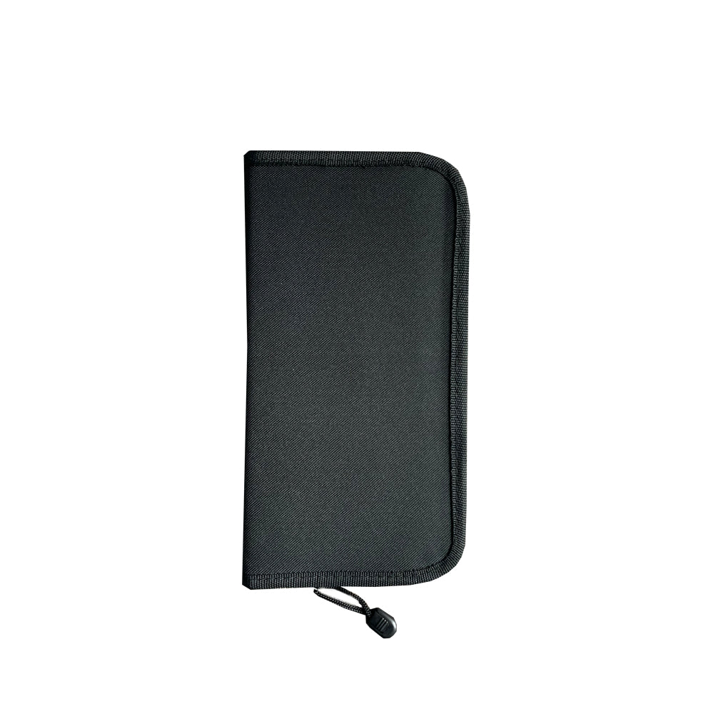 Rigid Nylon Case With Zipper Closure For Short Handle Brushes - 12 Slots