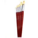 White Hog Bristle Brush, Set Of 6