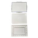 Airtight, Stain-Resistant Plastic Folding Palette with 20 Slanted Wells and 1 Large Mixing Area - 9" x 13"