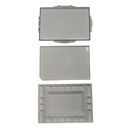 Airtight, Stain-Resistant Plastic Folding Palette with 20 Slanted Wells and 1 Large Mixing Area - 9" x 13"