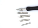 Manga Pen Set Of 5 Nibs and Ink Bottle