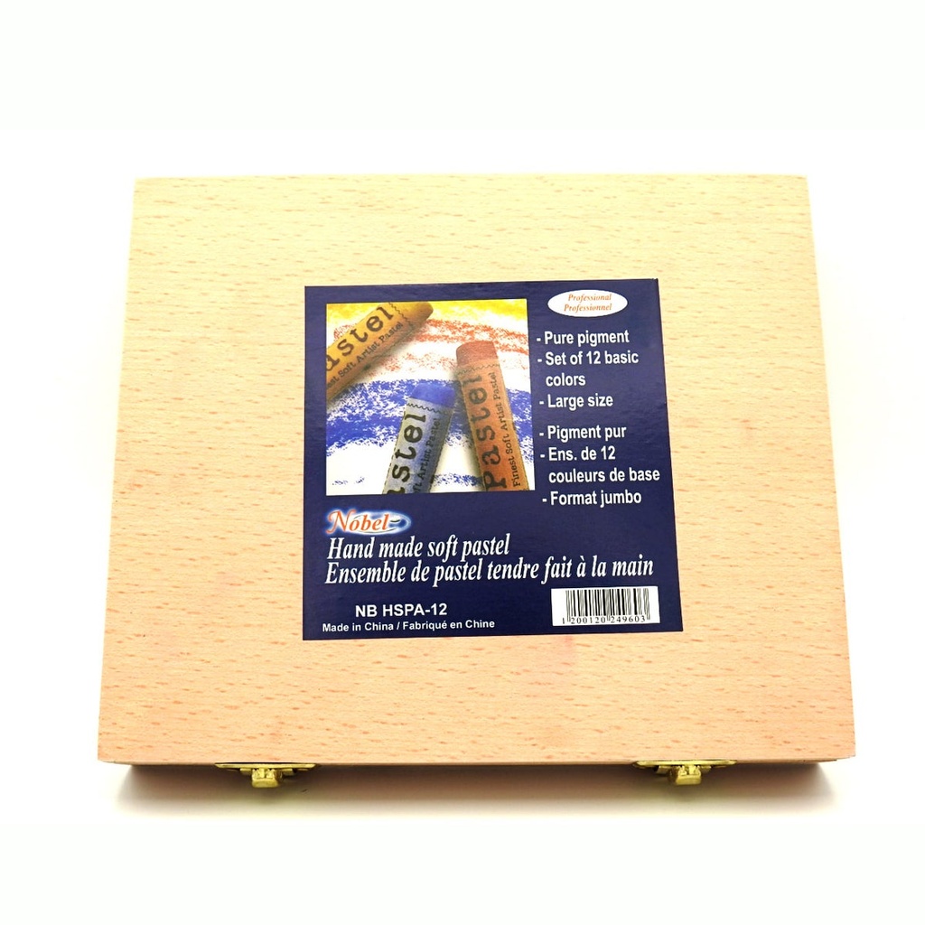 Pastels tendres géants de qualité professionnelle faits à la main, fabriqués à partir de pigments et de matières premières de la meilleure qualité - 7 cm de longueur x 1,5 cm de diamètre