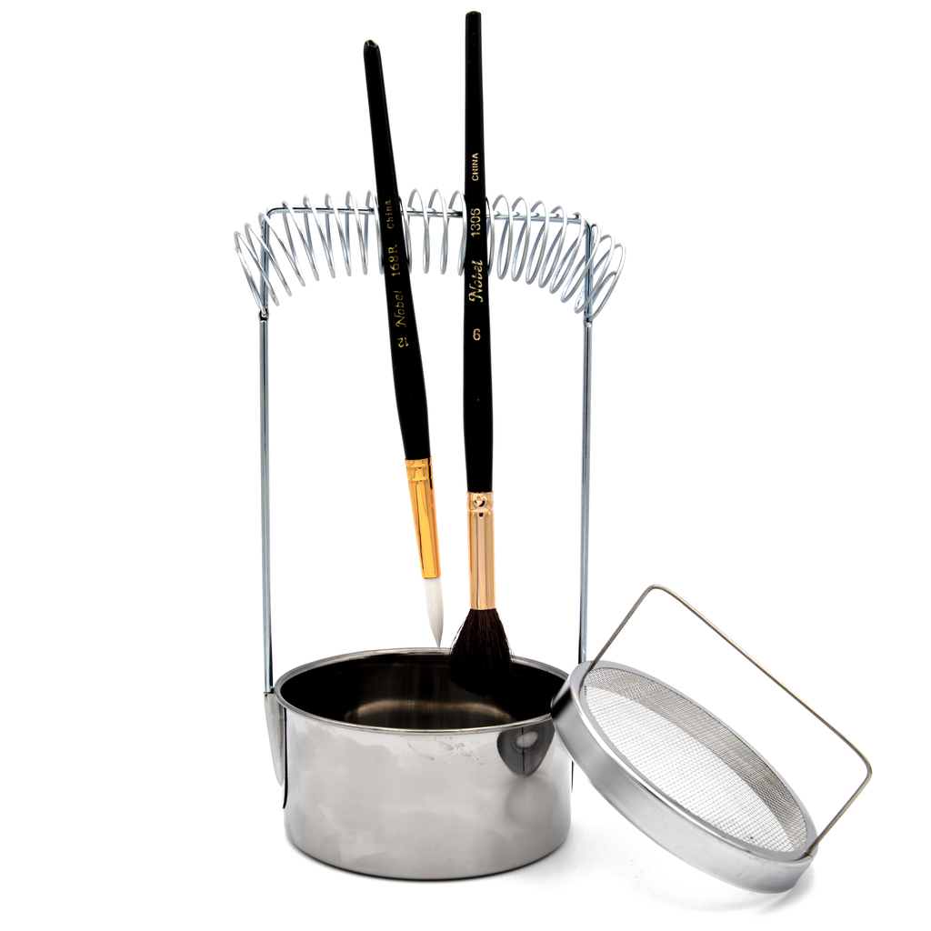 Aluminium Brush Washer & Holder With Sieve