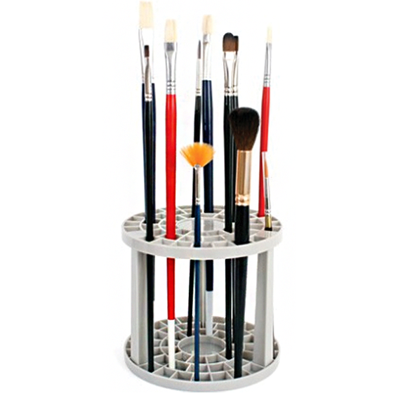 Plastic Brush Holder with 48 Slots - 5" Height