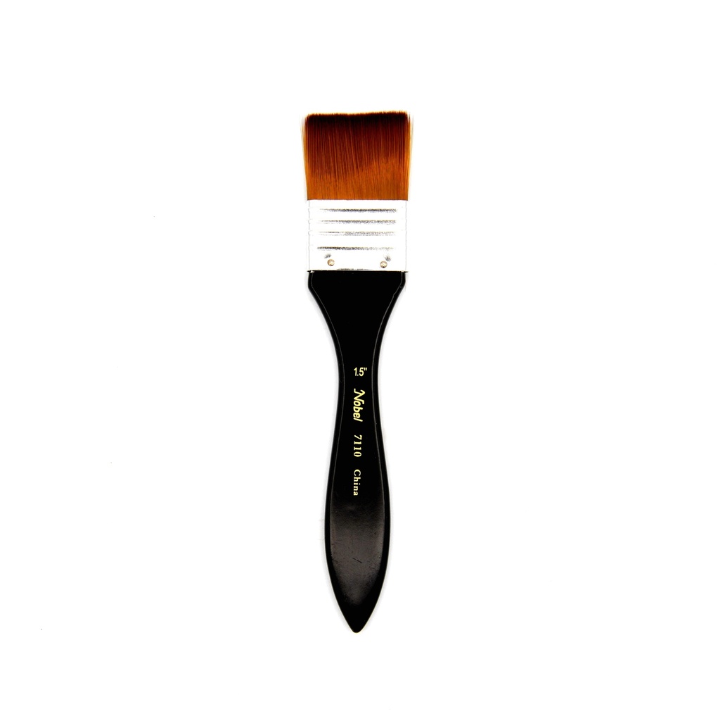 Aquaflex - Brown Synthetic Long Handle Brush - Large Spalter Brush 1.5"