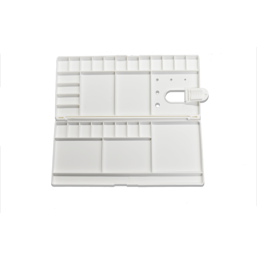Plastic Folding Palette with 29 Wells - 11" x 11"