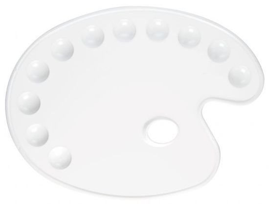 11-Well Plastic Palette - Oval 10.5" x 14"