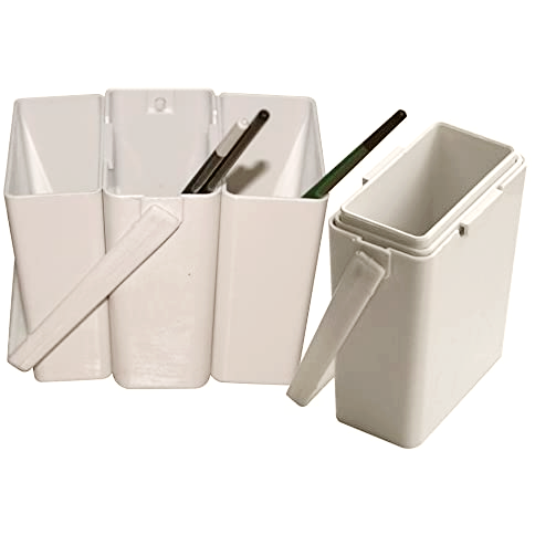 3 Detachable & Stackable Portable Brush Washer Buckets With Handle (146 ml, 177 ml, 200 ml)