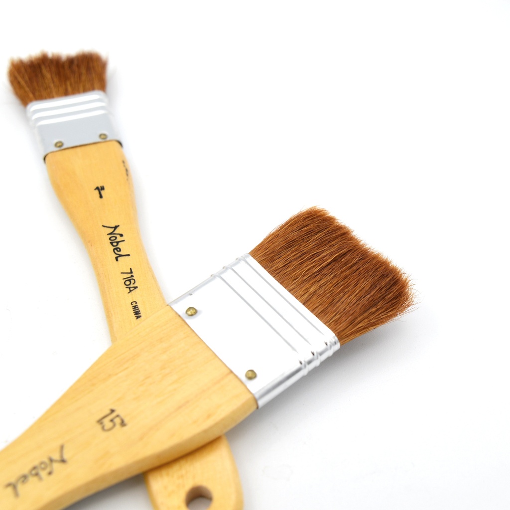 Camel Hair Brush - Flat 0.5"