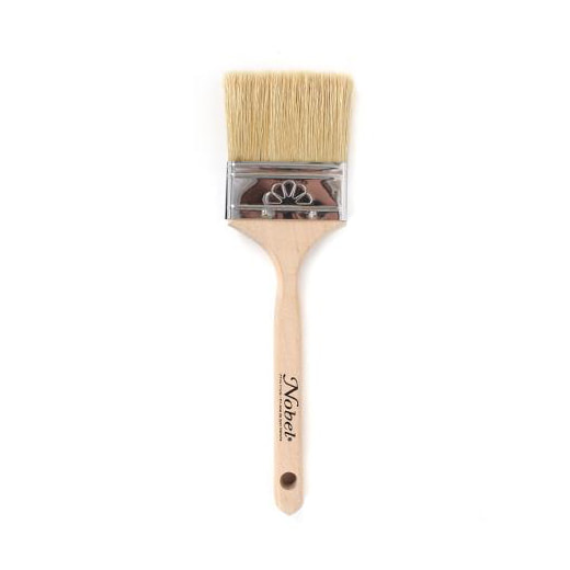 Pinceau de décorateur plat en poils de porc, 2"
