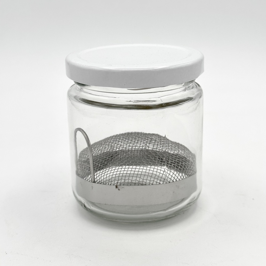 Brush Washer With Cleaning Screen and Glass Jar
