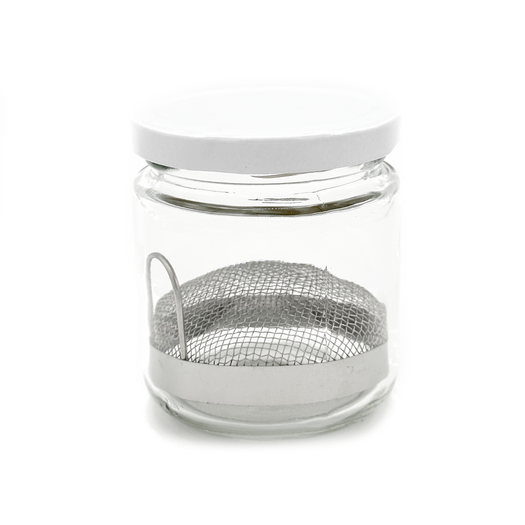 Brush Washer With Cleaning Screen and Glass Jar