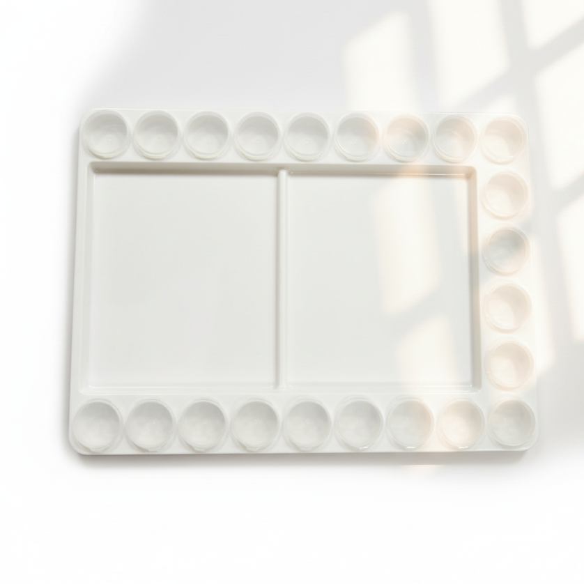 Palette 12 "x 16" avec grande zone de mélange et 22 fentes + 22 Seal-Cups