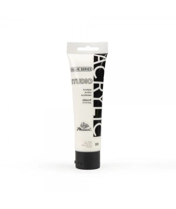 Phoenix Acrylic Color - 100ml WHITE
