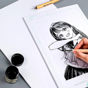 Papier manuscrit pour bande dessinée/manga avec échelle - A4, 30 feuilles