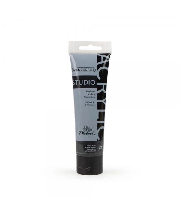 Phoenix Acrylic Color - 100ml BLACK