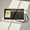 12 Colored Pencil + Sketchbook In A Nylon Pencil Roll Case With 12 Slots (14")