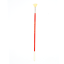 Nobel - Pure White Hog Bristle Brush with Short Handle - Fan #2 