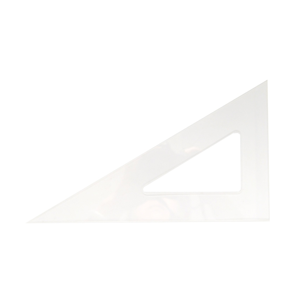 Clear Acrylic Triangle Ruler - 45/90 Degree, 14" -350 mm