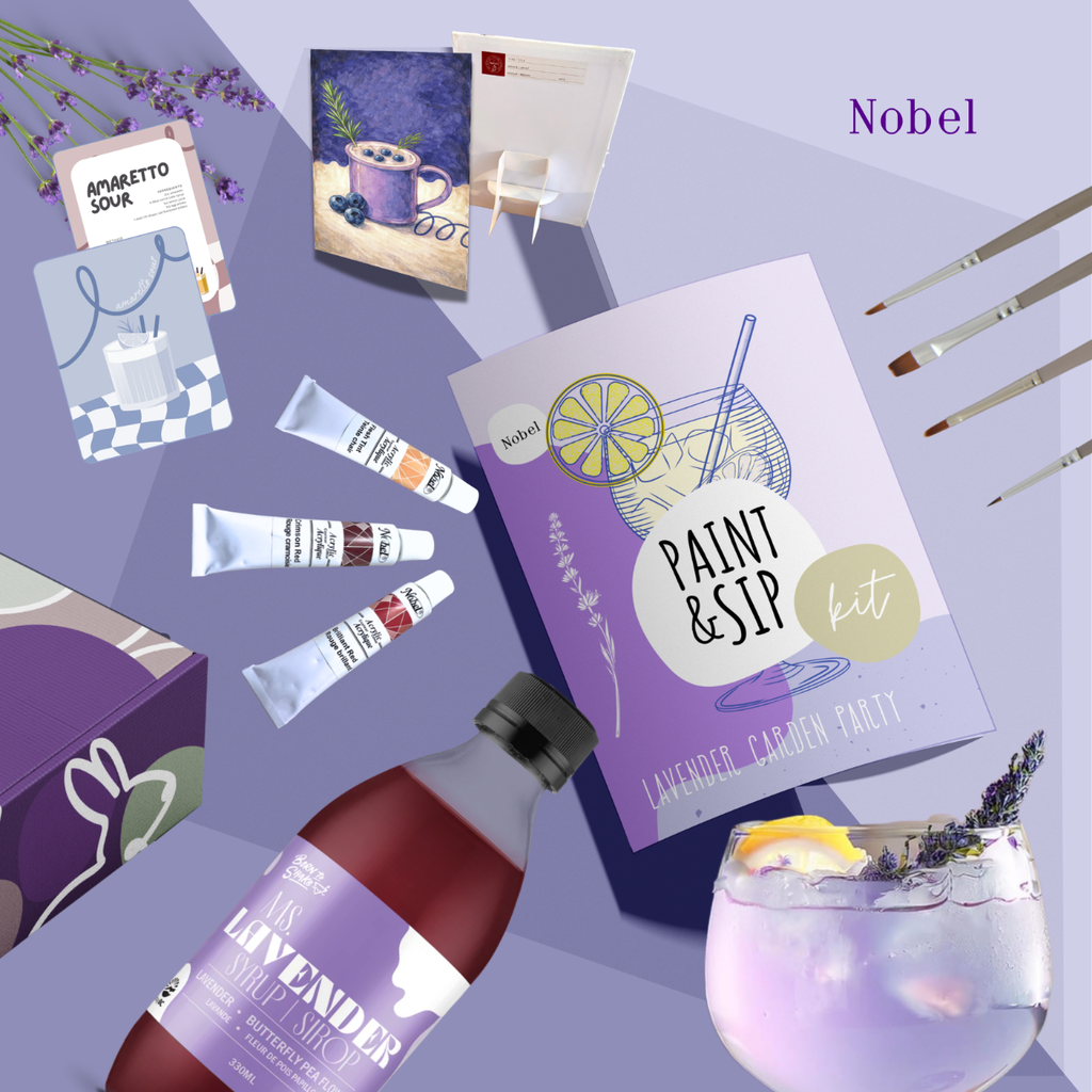 Paint and Sip - Lavender Garden Kit