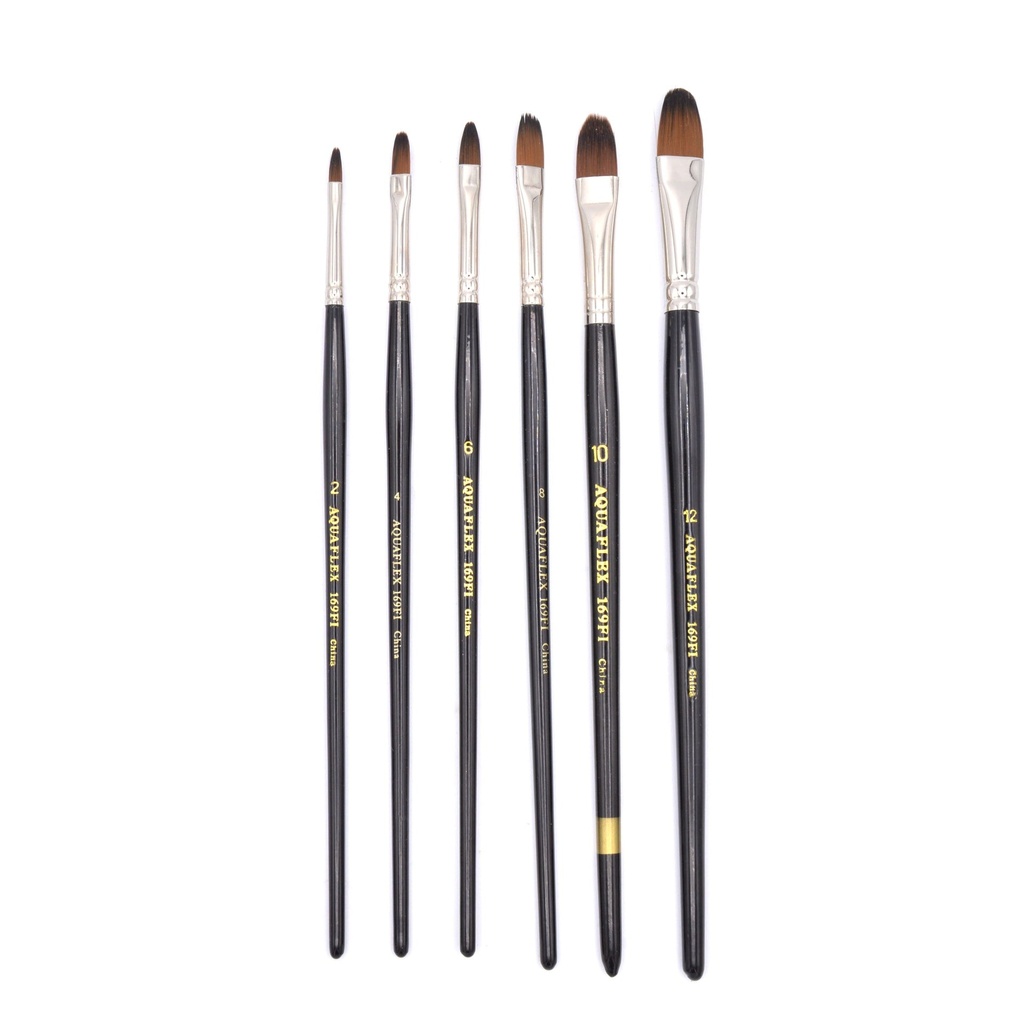 Aquaflex - Brown Synthetic Brush, Round, #4