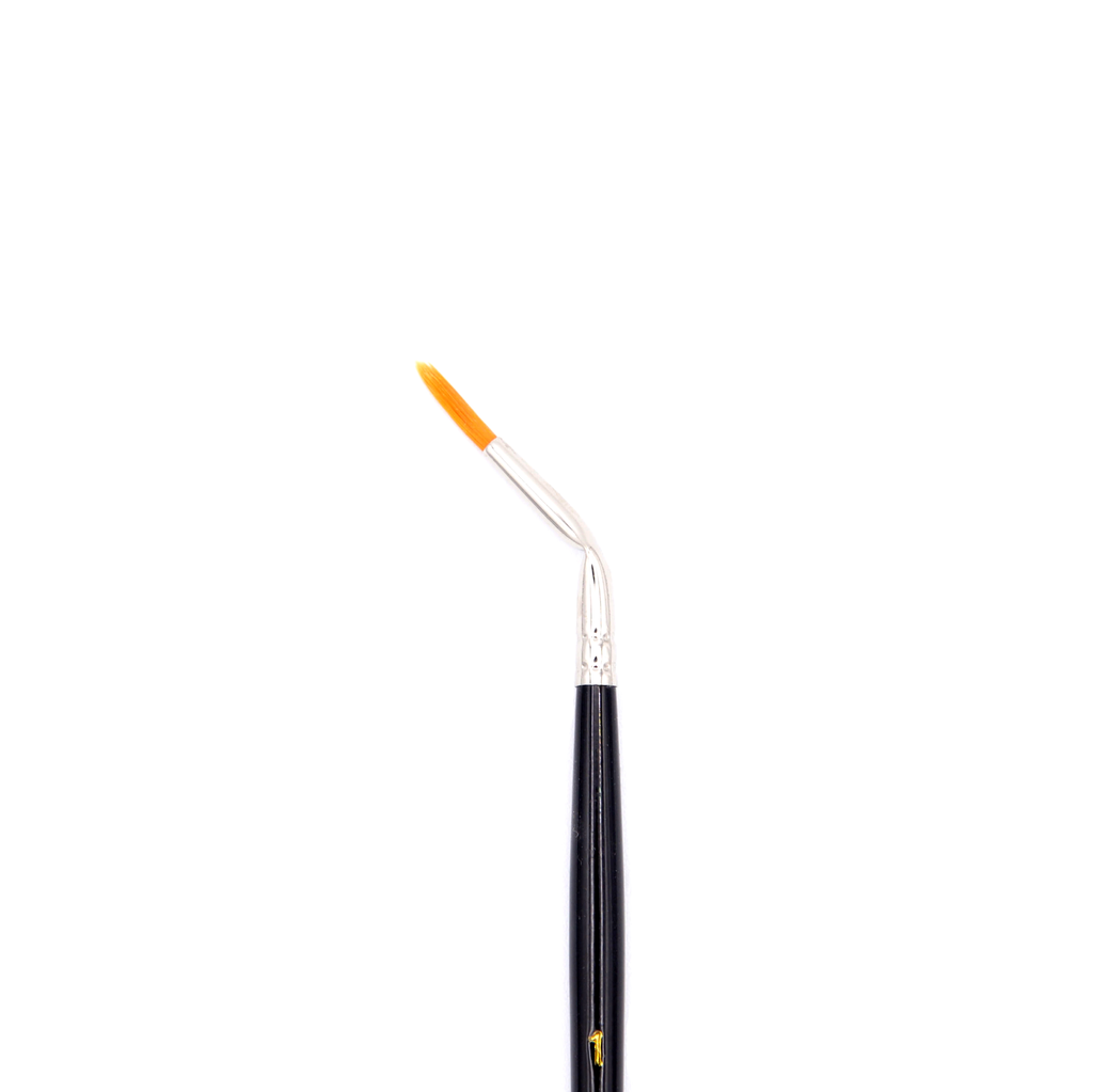 Aquaflex - Brown Synthetic Brush, Bent Liner, #1