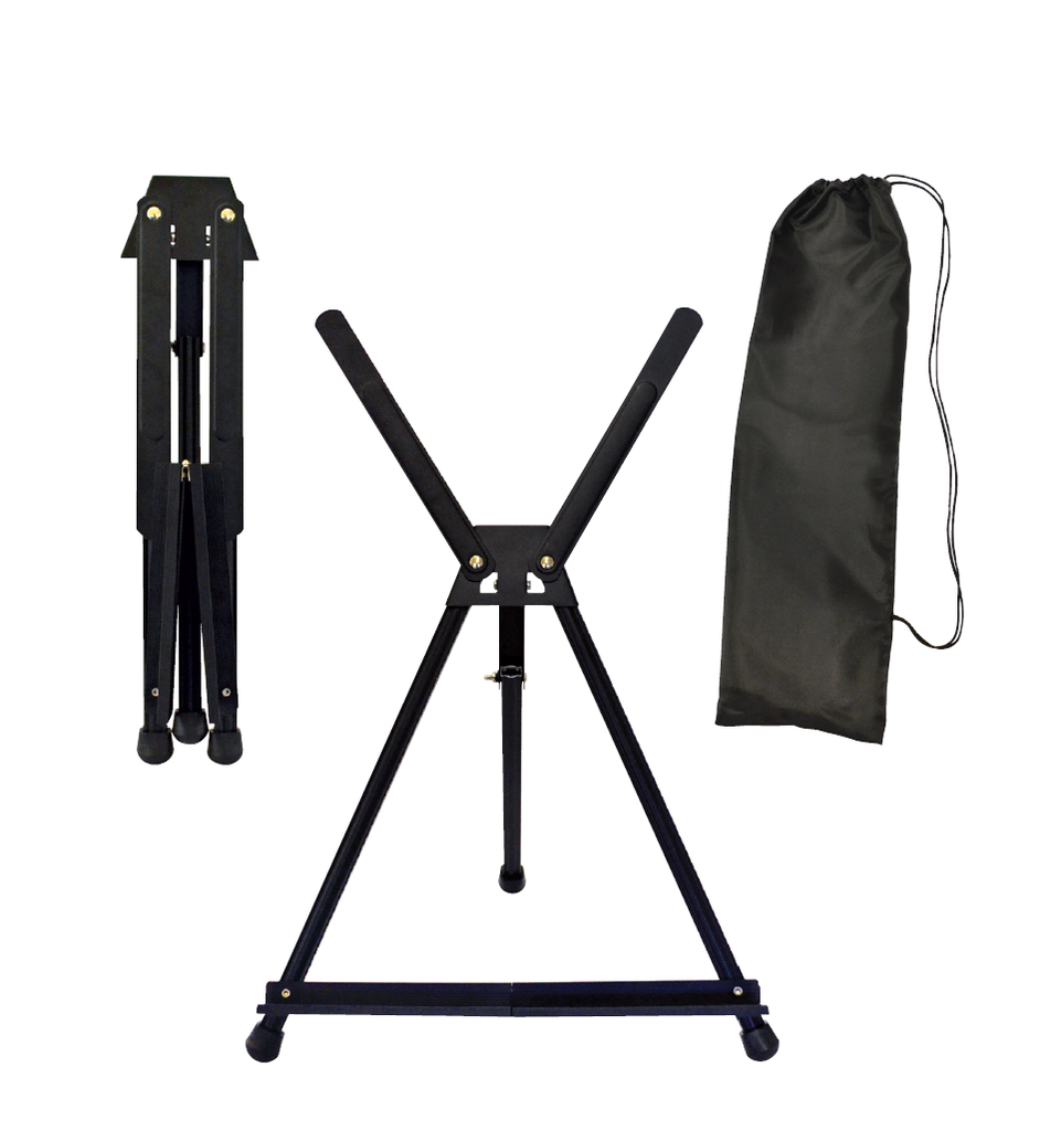 Portable and Lightweight Aluminum Folding Table Easel With Extendable Arms and Carrying Bag - 23" Bag (Maximum Canvas Height of 20")