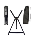 Chevalet de table pliant portable et léger en aluminium avec bras extensibles et sac de transport - Sac de 23" (hauteur maximale de la toile de 20")