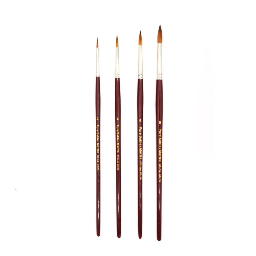 Pure Sable Hair Brush - Round #8