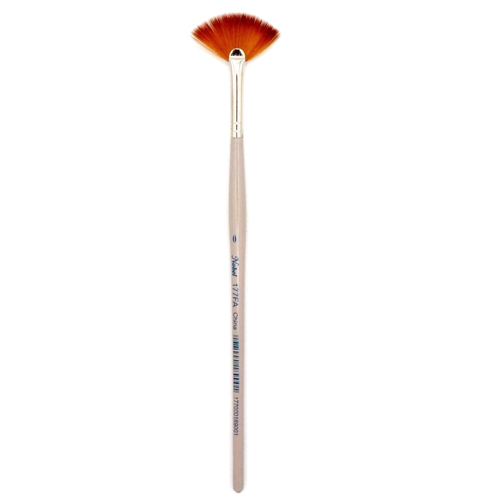 Comet - Golden Synthetic Short Handle Brush, Fan #0