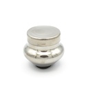 Grande tasse à palette en acier inoxydable avec couvercle vissé et clip - 2" de hauteur x 2 1/2" de diamètre