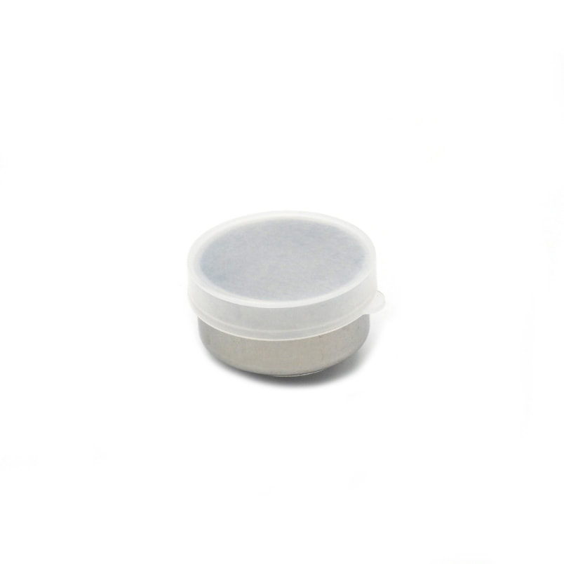 Metal Cup With Plastic Cover (Single) - 1.5" Diameter x 3/4" Height