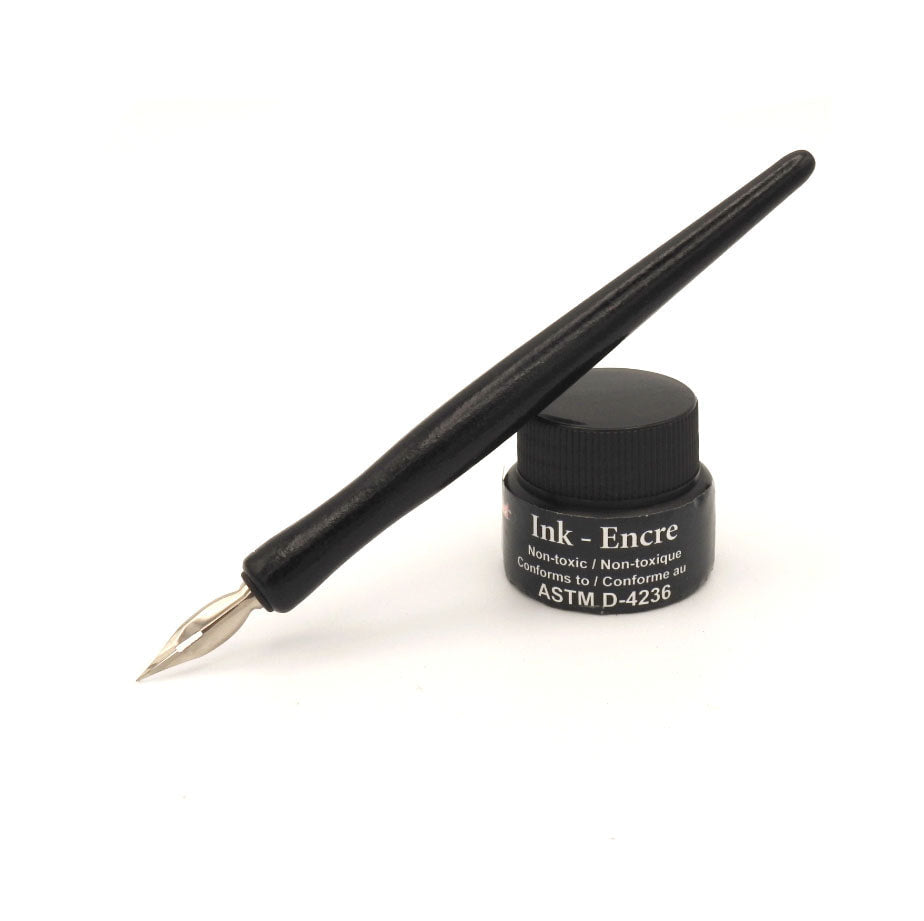 ensemble de 5 plumes et flacon d'encre Manga Pen