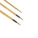 ensemble de 3 pinceaux aquarelle en bambou