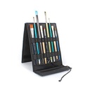 Étui à pinceaux d'affichage pliable