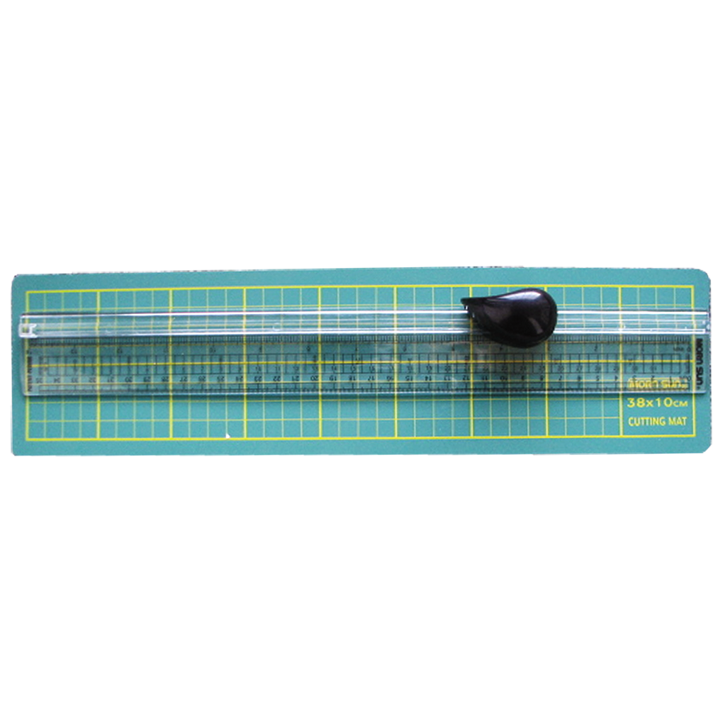 Cutter rotatif avec tapis de coupe