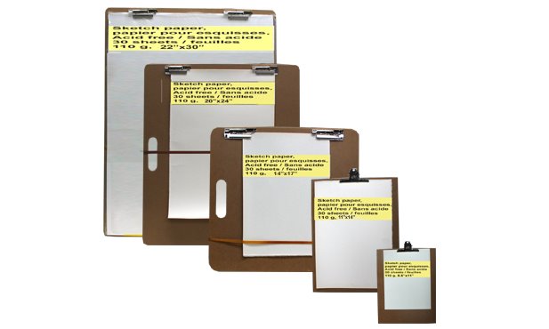 Planche à dessin + papier