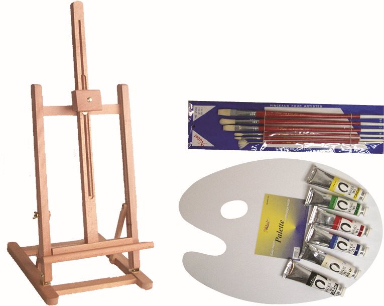 Oil Set with Easel