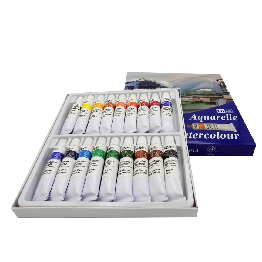 Ensemble aquarelle de 18 couleurs