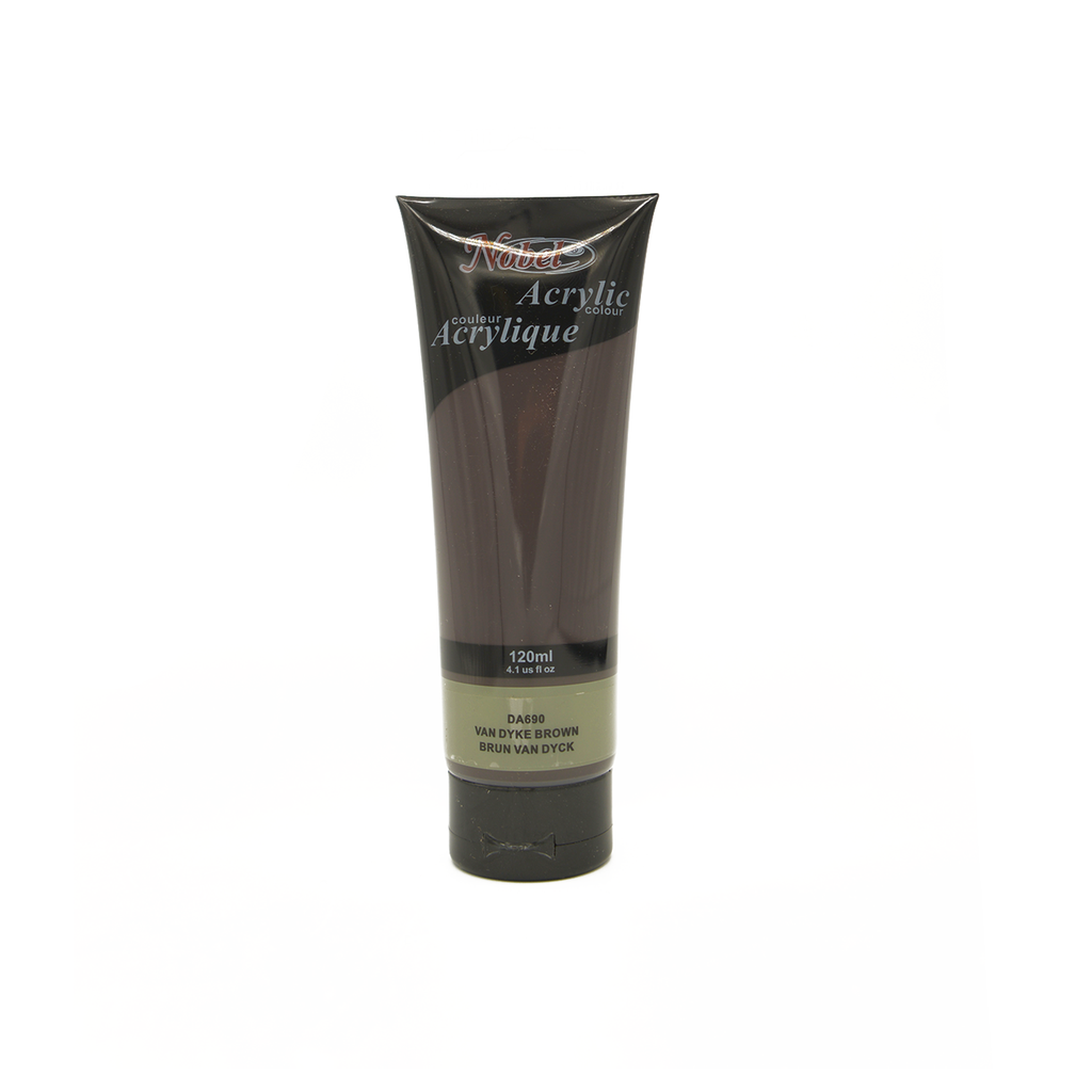 Van Dyke Brown - 120 ml Nobel Professional Grade Acrylic Paint