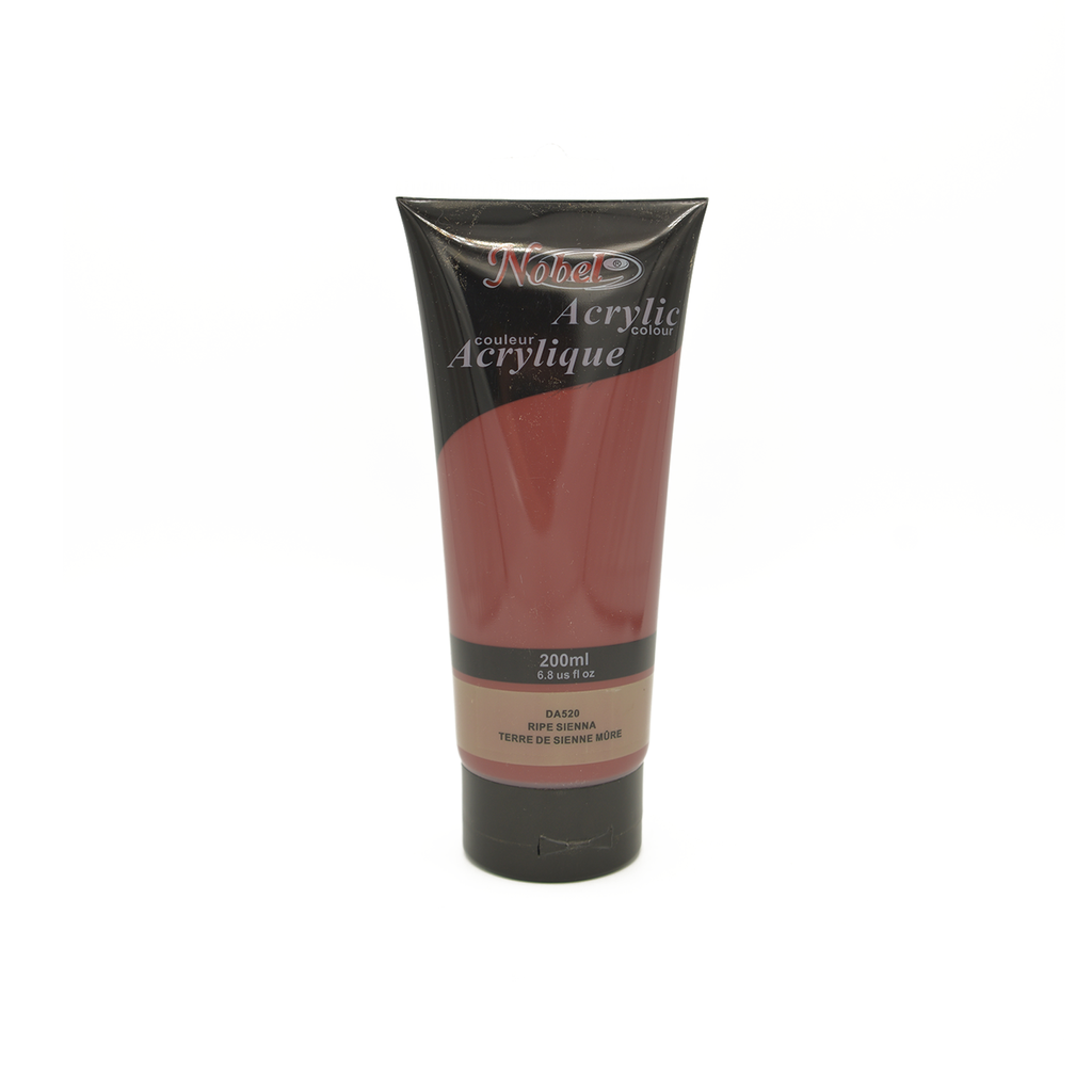 Terre de Sienne mûre - 200 ml de peinture acrylique de qualité professionnelle Nobel