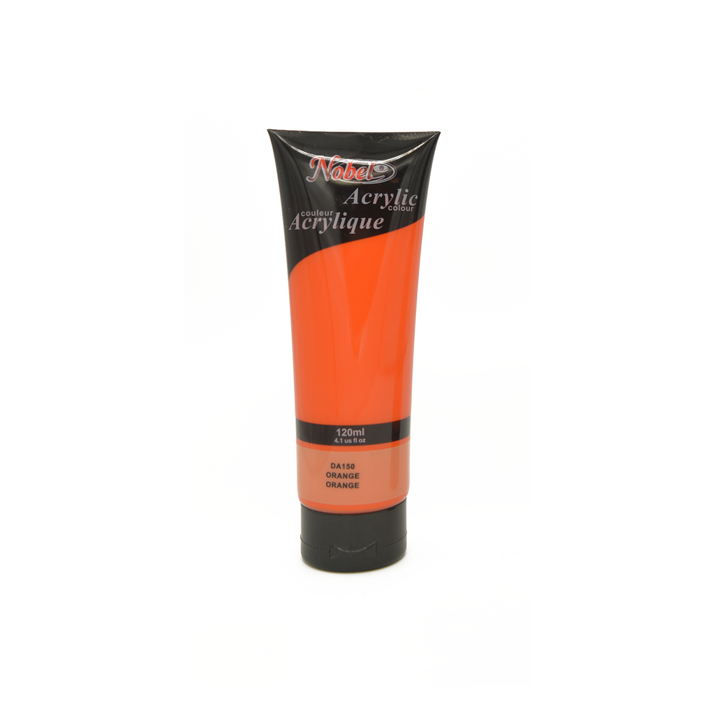 Orange - 120 ml de peinture acrylique de qualité professionnelle Nobel