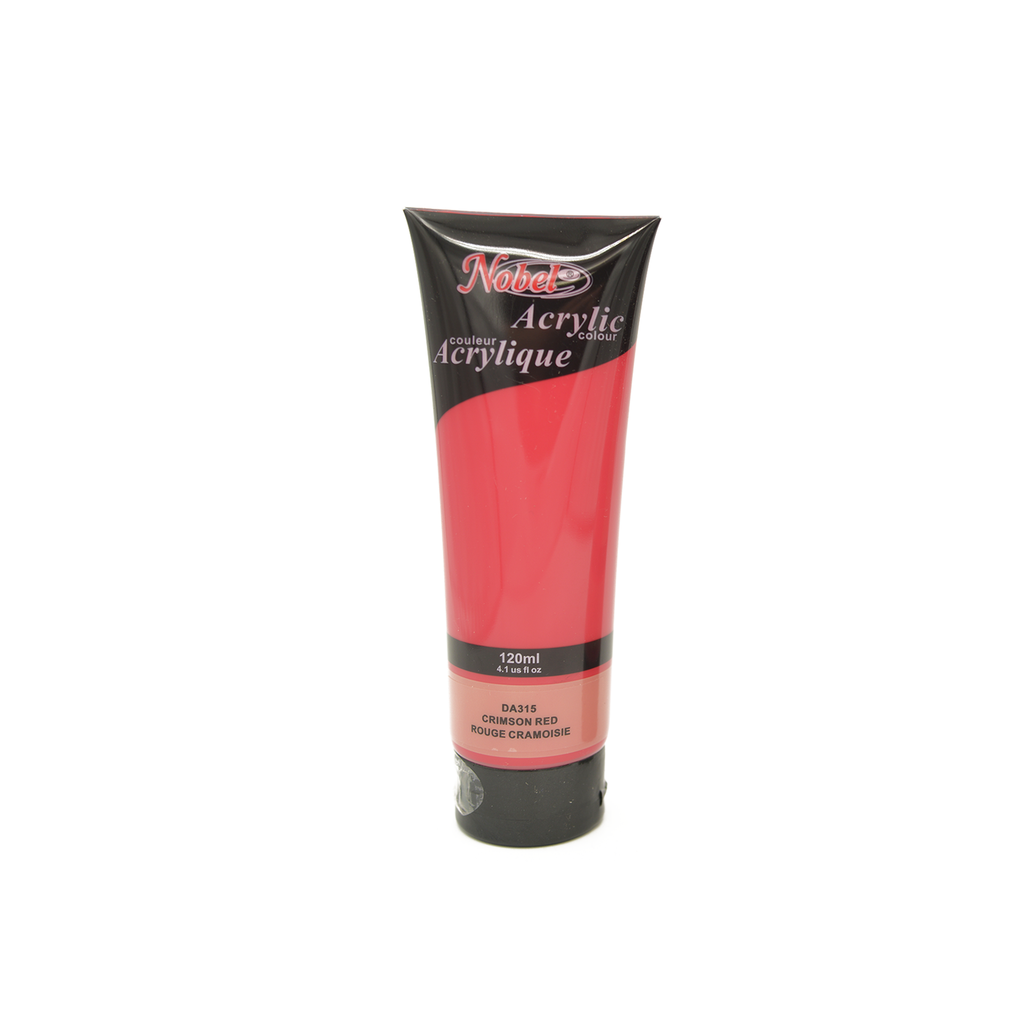 Rouge cramoisi - 120 ml de peinture acrylique de qualité professionnelle Nobel