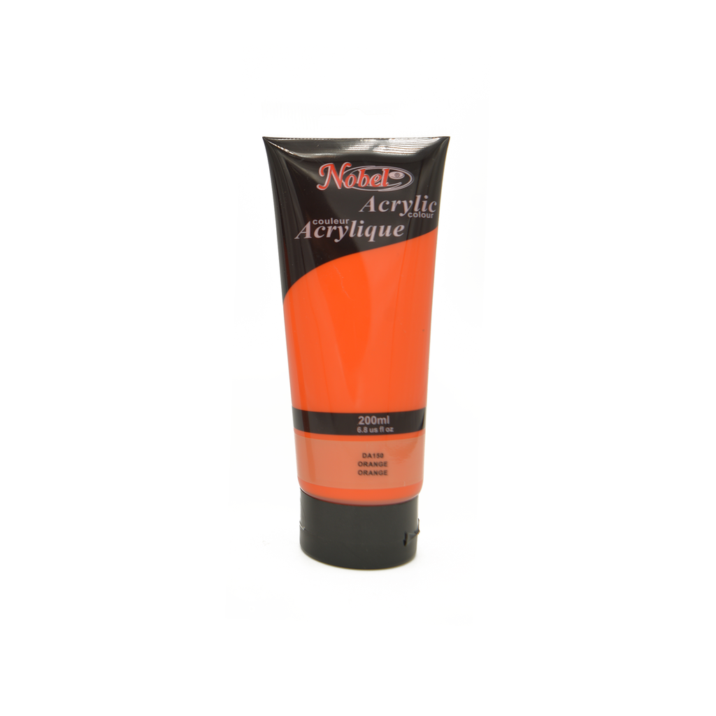 Orange - 200 ml Nobel Acrylic Tube For Artists