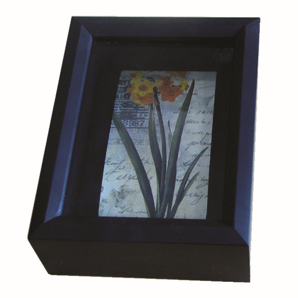 Cadre en bois d'objet de boîte d'ombre profonde de 7 cm 12" x 12"