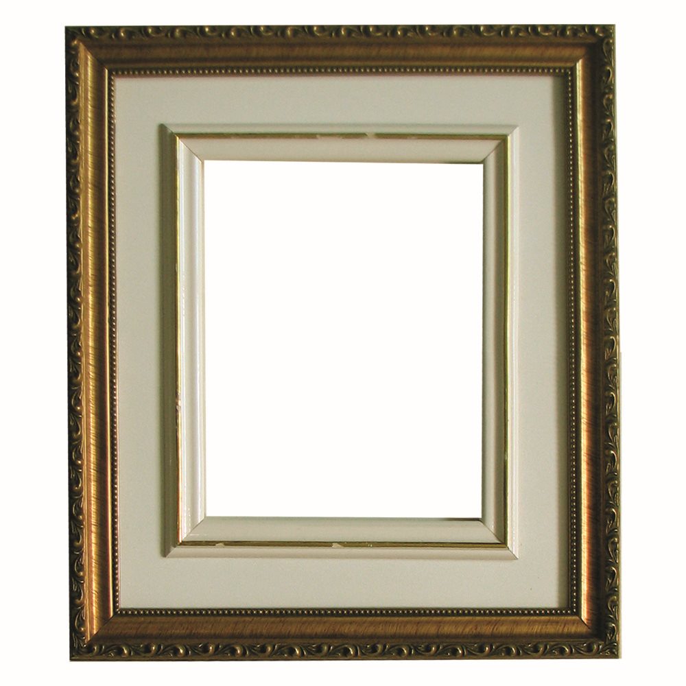 Ornate Dark Gold Wooden Frame - 9" x 12"