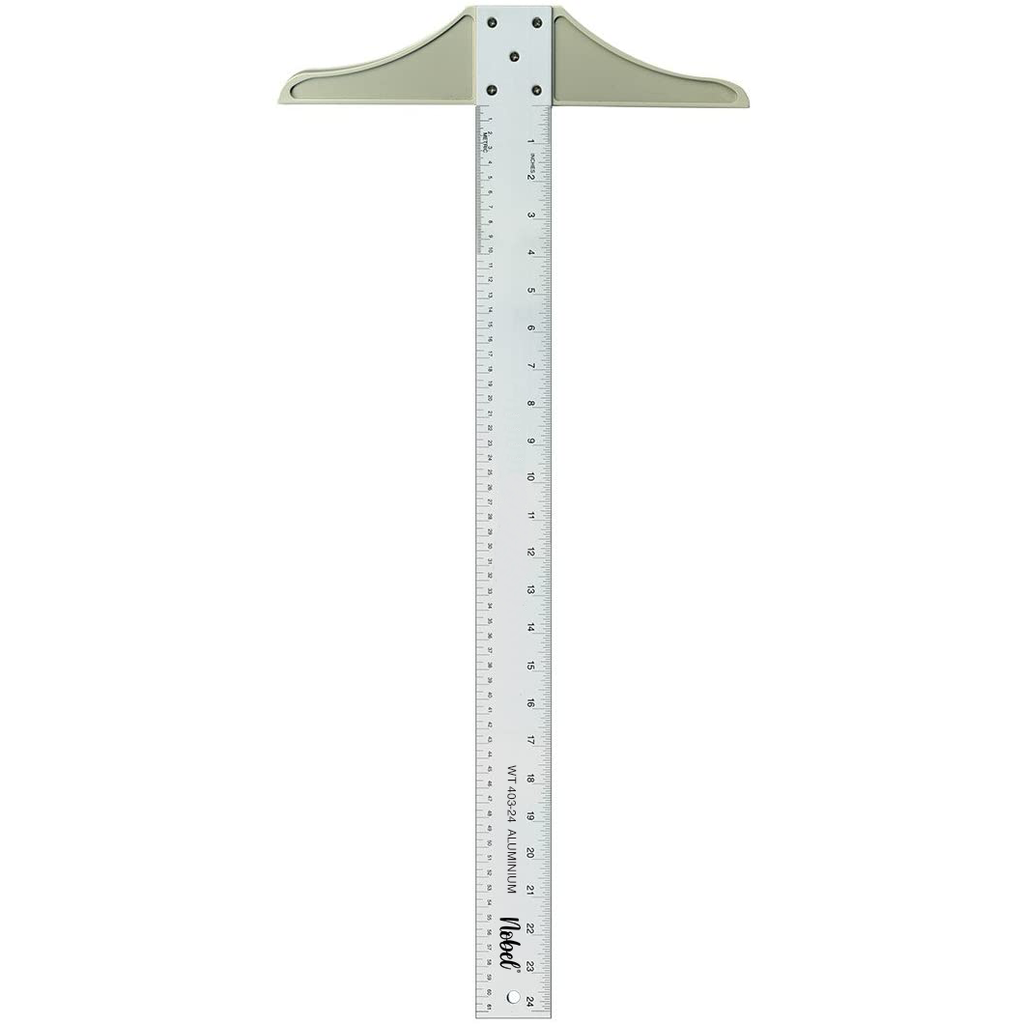 Règle en T avec tête fixe en aluminium - 36"